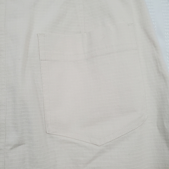LILLA P Mini Skirt Button Down Cream Size 2 - Picture 4 of 7